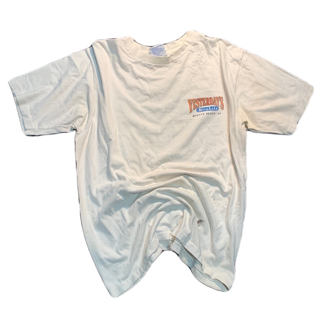 💛 Vintage 90s Yesterday’s Nite Life Myrtle Beach T-Shirt – AllSport ProWeight L